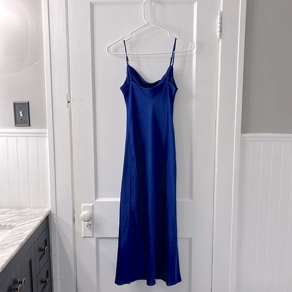 Express Royal Blue Long Maxi Dress. Size Small. - Picture 3 of 3